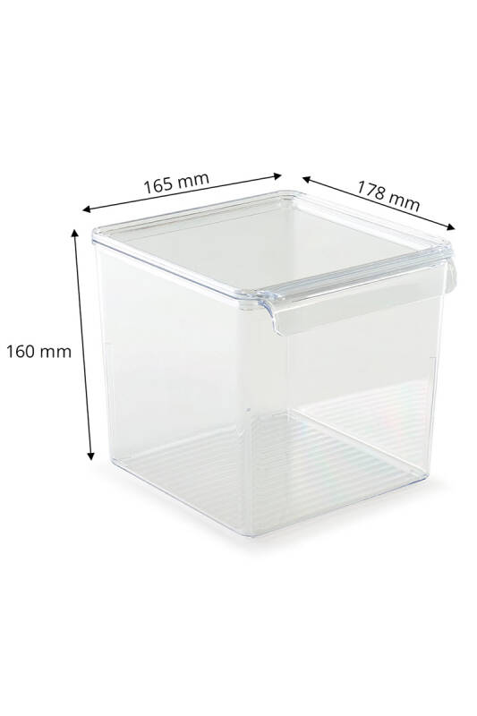 Buzdolabı Ve Dolap Içi Mutfak Banyo Düzenleyici 3 Lü Set - Şeffaf - 3