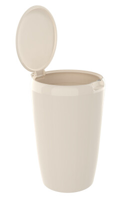 6 LT Banyo Mutfak Tezgah Üstü Çöp kovası - Bej - 5