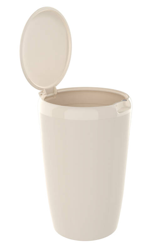 6 LT Banyo Mutfak Tezgah Üstü Çöp kovası - Bej - 5