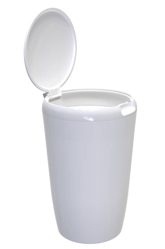 6 LT Banyo Mutfak Tezgah Üstü Çöp kovası - Beyaz - 5