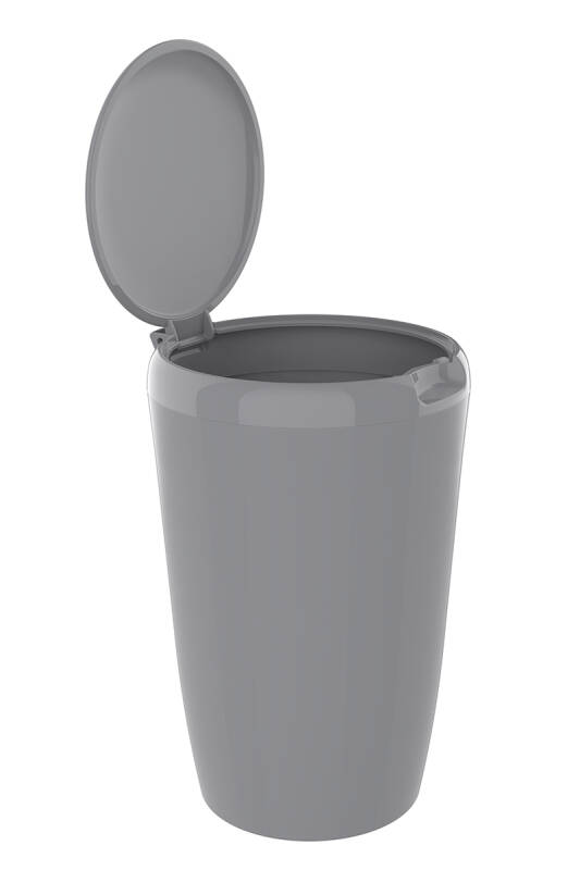 6 LT Banyo Mutfak Tezgah Üstü Çöp kovası - Gri - 5