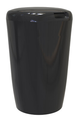 6 LT Banyo Mutfak Tezgah Üstü Çöp kovası - Siyah - 4