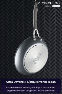 A1 Serisi ScratchDefense Çizilmez Yapışmaz 2'li Kızartma Tava Seti - 22 CM & 26 CM - 4