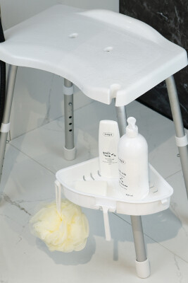 Apollo Duşlu Banyo Taburesi-Beyaz - 5
