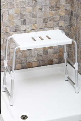 Banyo Taburesi Alüminyum Beyaz - 1