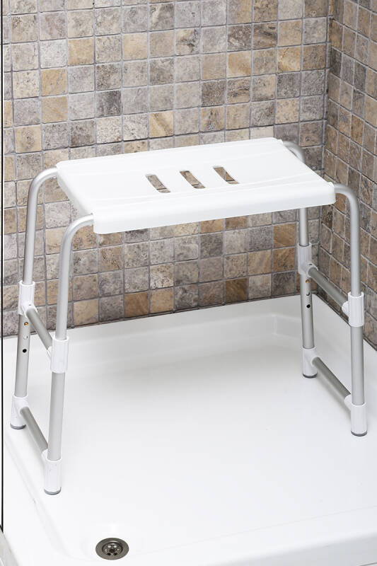 Banyo Taburesi Alüminyum Beyaz - 1