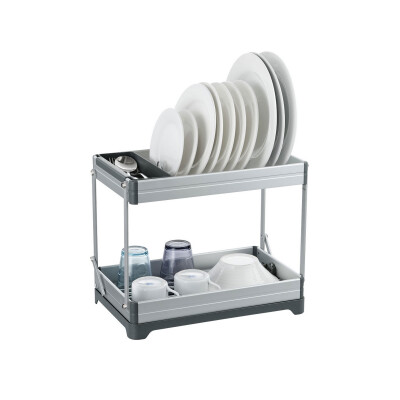 Bianka Katlanabilir 2 Katlı Aluminyum Bulaşıklık - Primanova