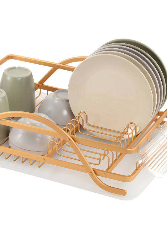 Bianka Paslanmaz Alüminyum Bulaşıklık - Altın - 4