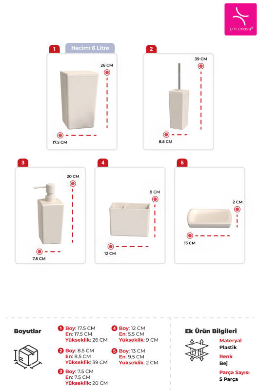 Biga Banyo Seti - Bej - 3
