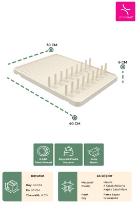 Blanca Bulaşıklık Bej - 3