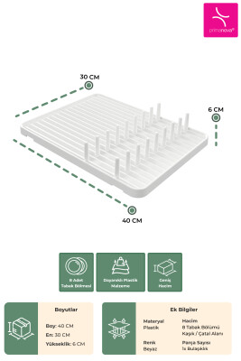 Blanca Bulaşıklık Beyaz - 3