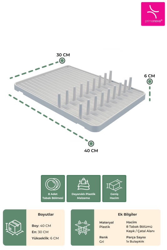 BLANCA BULAŞIKLIK-GRİ - 3