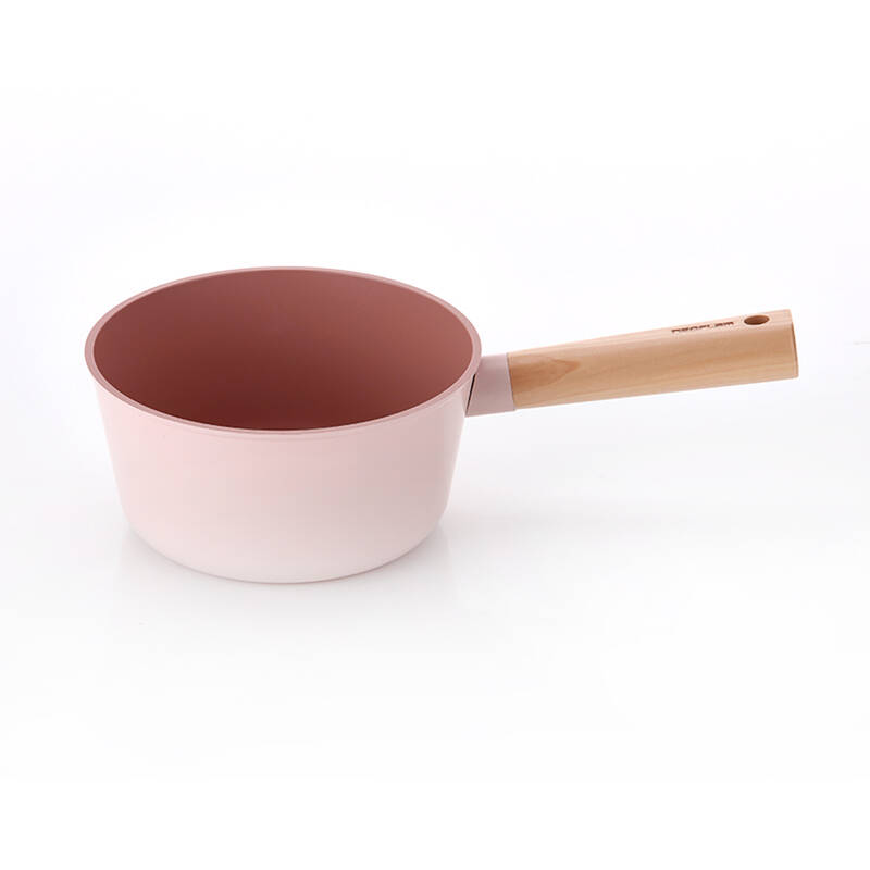 Blossom Cam Kapaklı Alüminyum Döküm Sos Tenceresi 18Cm, Pembe - 7