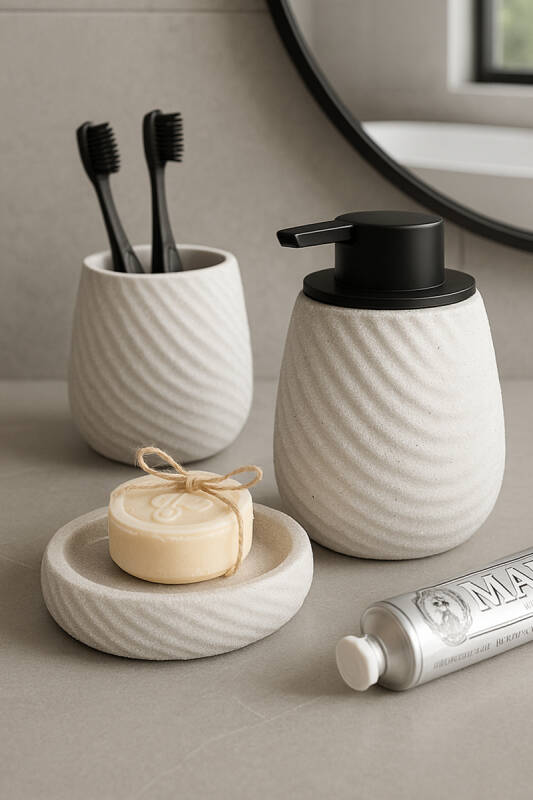 Bradley 3'lü Banyo Seti - Bej - 1