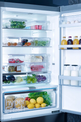 Buzdolabı Düzenleyici Dolap İçi Organizer Raf 310*180*150 MM - Şeffaf - 4