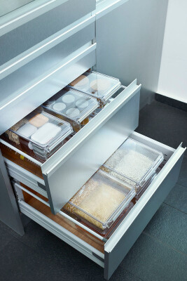 Buzdolabı Düzenleyici Dolap İçi Organizer Raf 310*180*150 MM - Şeffaf - 6