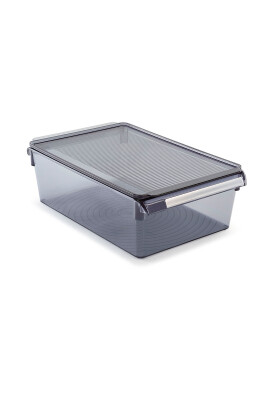 Buzdolabı Içi Organizer Dolap Içi Düzenleyici Raf 310*180*150 Mm Şeffaf Siyah - 6