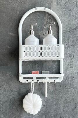 Ceres, Plastik Banyo Duş Rafı-Beyaz - 1