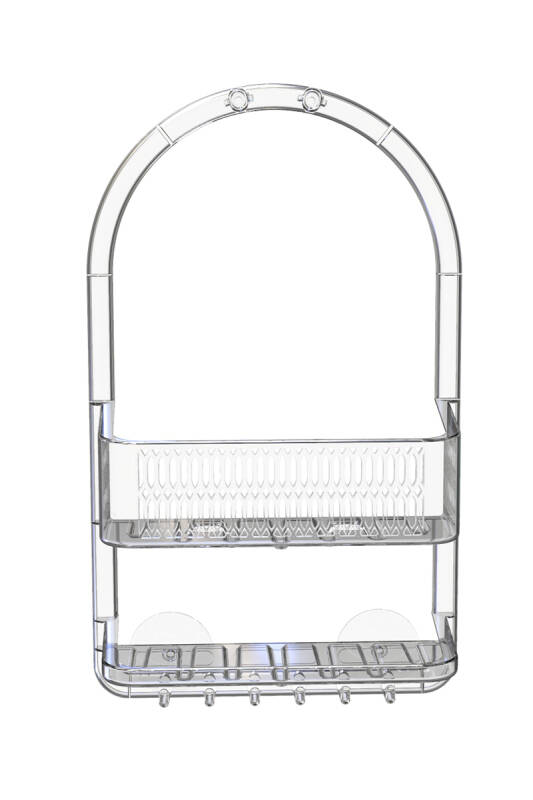 Ceres, Plastik Banyo Duş Rafı-Şeffaf - 3