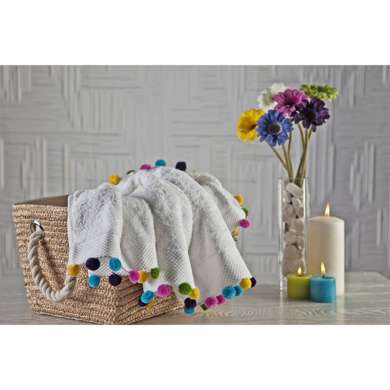 CHARLETTE HAVLU(PONPONLU) 50X80 Banyo Havluları Primanova Charlette