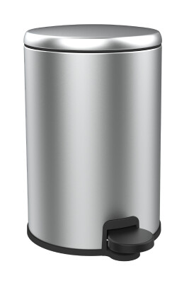 Cigo 3 LT Banyo Mutfak Ofis Çelik Çöp Kovası - Metalik - 5
