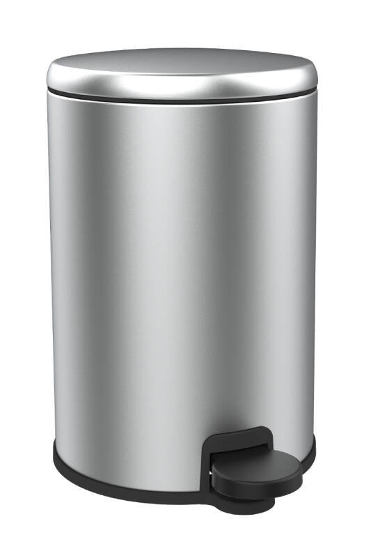 Cigo 3 LT Banyo Mutfak Ofis Çelik Çöp Kovası - Metalik - 5