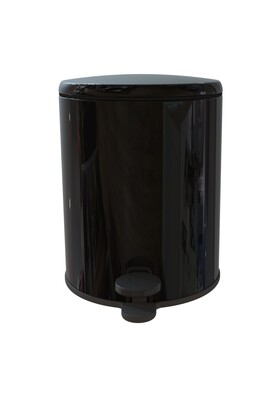 Cigo Banyo Çöp Kovası Tuvalet Fırçası Set 2'Li Siyah - 7
