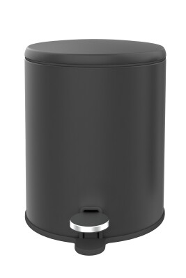 Cigo Banyo Çöp Kovası Tuvalet Fırçası Set 2Li Mat Siyah - 2