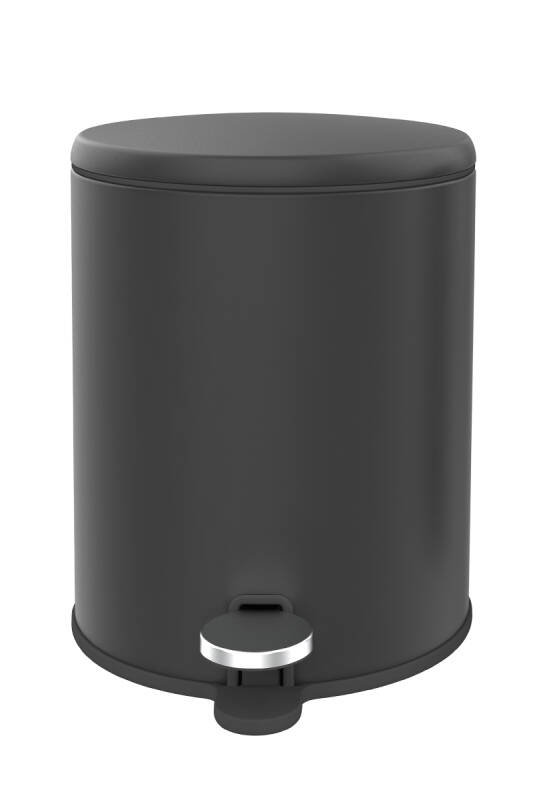 Cigo Banyo Çöp Kovası Tuvalet Fırçası Set 2Li Mat Siyah - 2