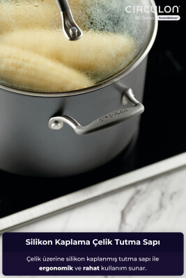  ScratchDefense A1 serisi Çizilmez Yapışmaz 3+2 Tava ve Tencere Seti - 5