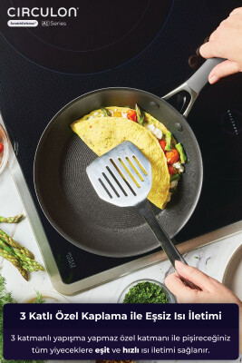 A1 Serisi ScratchDefense Çizilmez Yapışmaz 3+2 Tava ve Tencere Seti - Circulon (1)