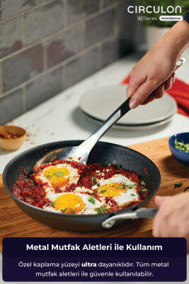 A1 Serisi ScratchDefense Çizilmez Yapışmaz 5 Parça Tava ve Tencere Seti - 8