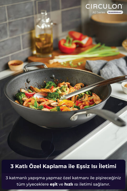 Circulon WOK Tava 34 CM - 8