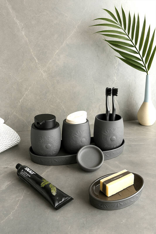 Clista 5'li Banyo Seti - Antrasit - 1