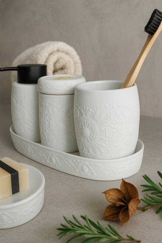 Clista 5'li Banyo Seti - Beyaz - 2