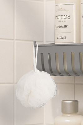 Deby 2'li Yapışkanlı Banyo Rafı Gri - 4