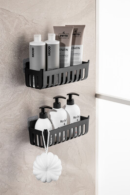 Deby 2'li Banyo Rafı Siyah - 1