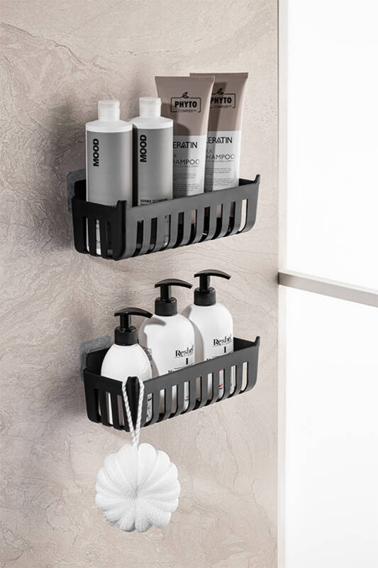 Deby 2'li Banyo Rafı Siyah - 1