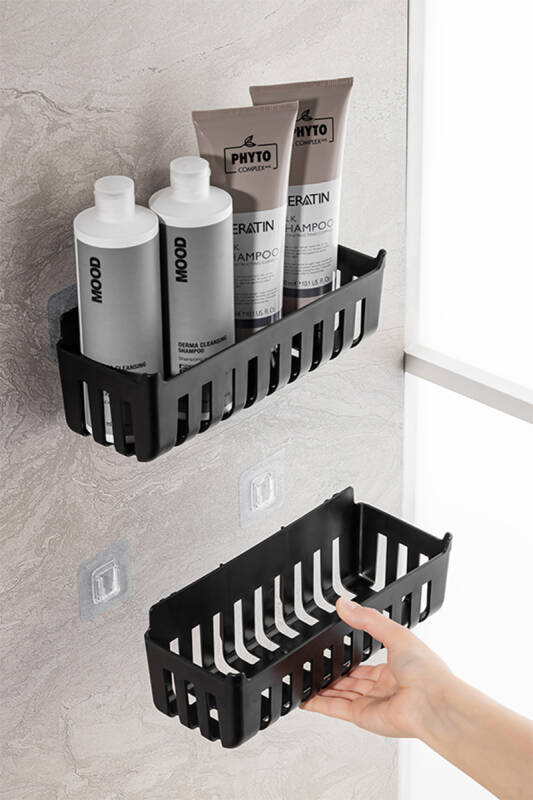 Deby 2'li Banyo Rafı Siyah - 4