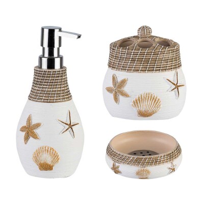 Deniz Yıldızı 3'lü Banyo Seti - Primanova