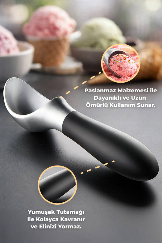 Dondurma Kaşığı - Siyah - 2