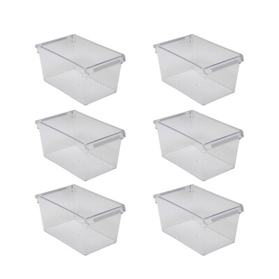 Buzdolabı Içi Organizer Dolap Içi Düzenleyici Saklama Kabı 310*180*150 Mm Şeffaf 6Lı Set - 5