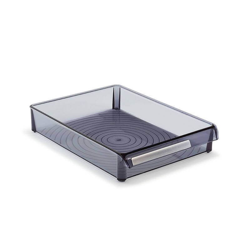 Buzdolabı Içi Organizer Dolap Içi Düzenleyici Raf 205*280*50 Mm Şeffaf Siyah - 5