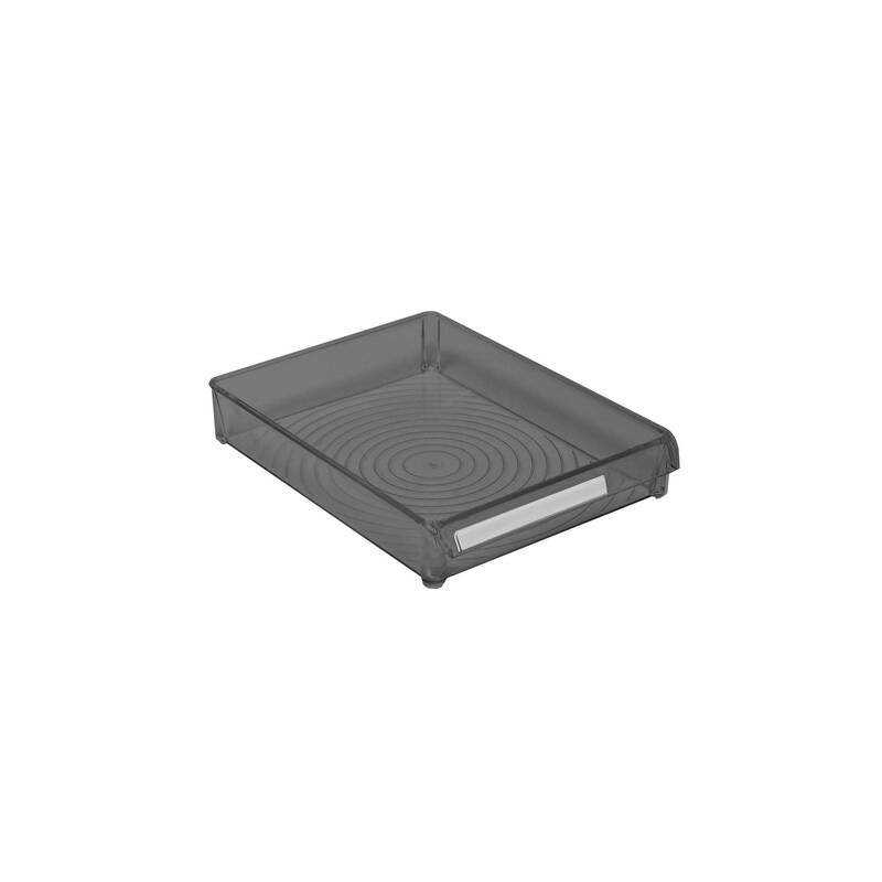 Buzdolabı Içi Organizer Dolap Içi Düzenleyici Raf 205*280*50 Mm Şeffaf Siyah - 2