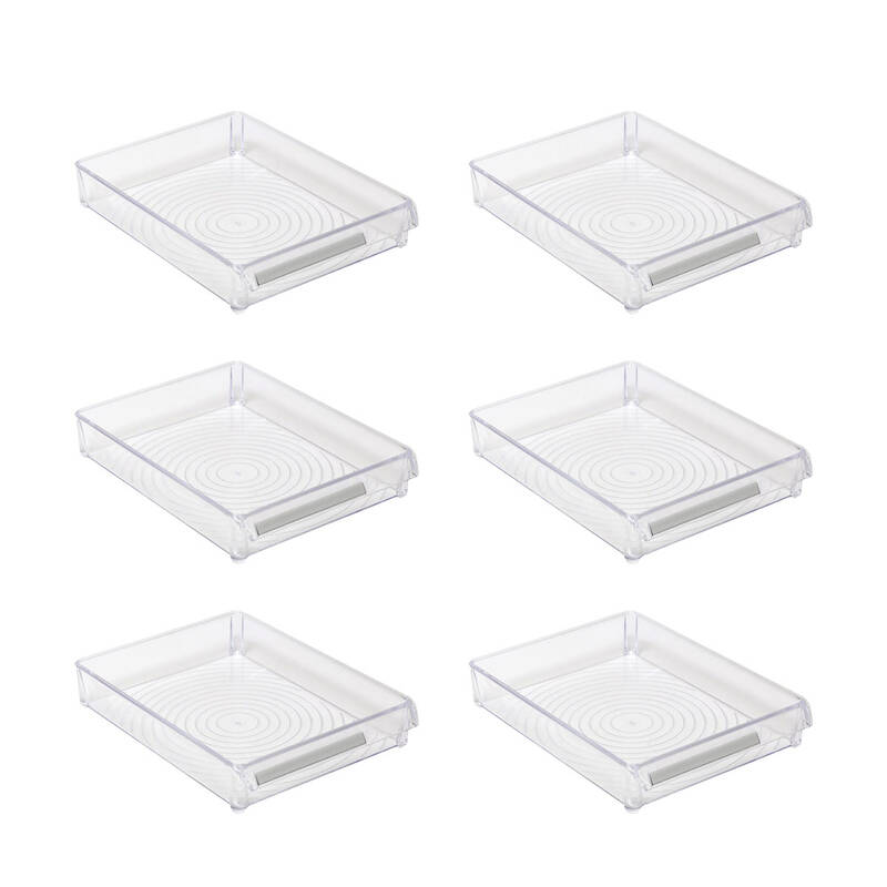 Buzdolabı Içi Organizer Dolap Içi Düzenleyici Saklama Kabı 205*280*50 Mm Şeffaf 6Lı - 5