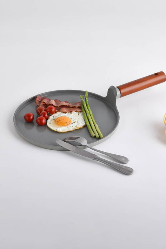 Fika Seramik Kaplama Krep Tava 26 CM - Gri - 5