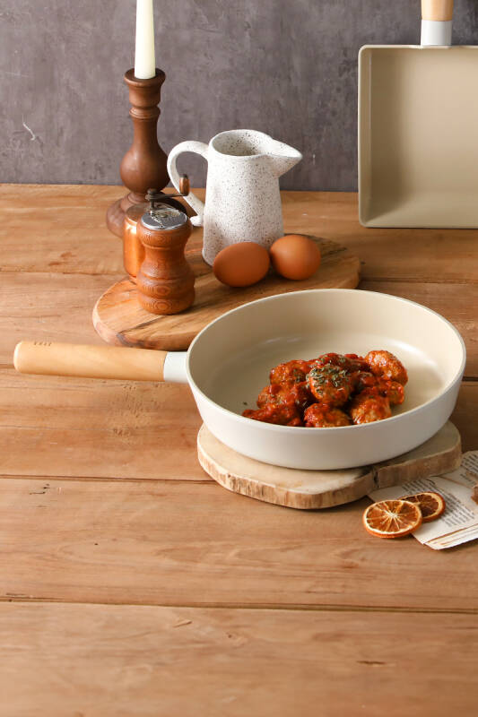 Fika Alüminyum Döküm Tava 24Cm, Bej - 4