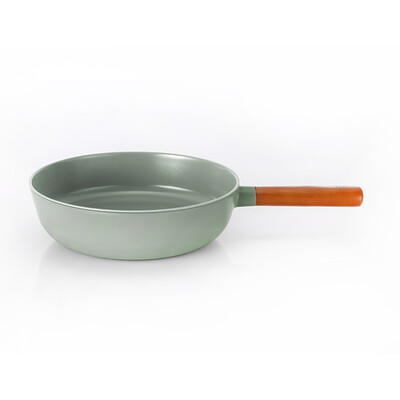 Fika Alüminyum Döküm Wok Tava 26Cm Gri - 5