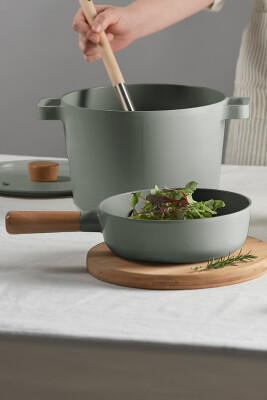Fika Alüminyum Döküm Wok Tava 26Cm Gri - 1