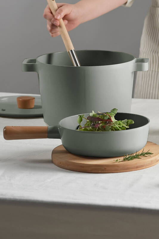 Fika Alüminyum Döküm Wok Tava 26Cm Gri - 1